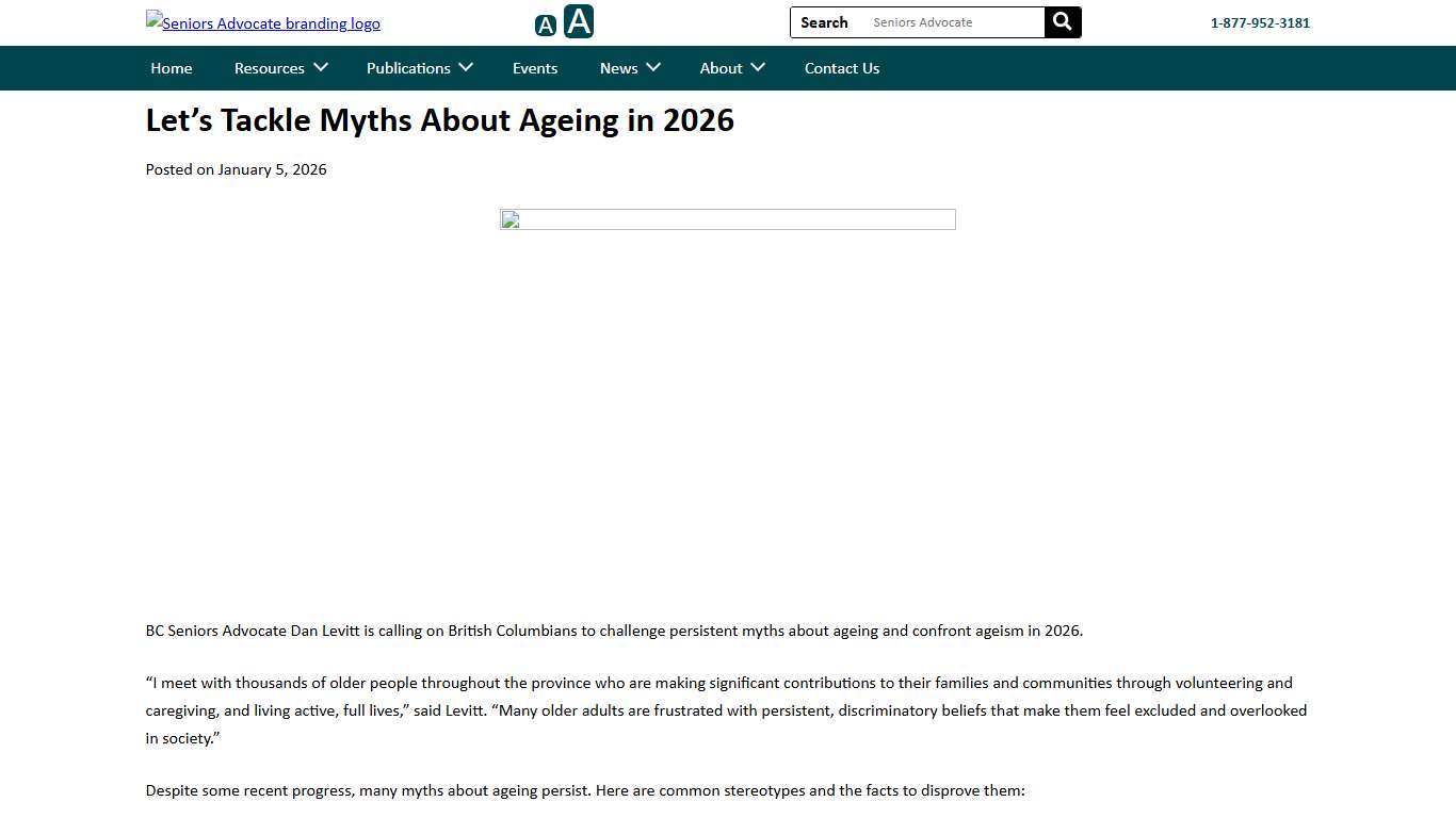 Let’s Tackle Myths About Ageing in 2026 - Seniors Advocate