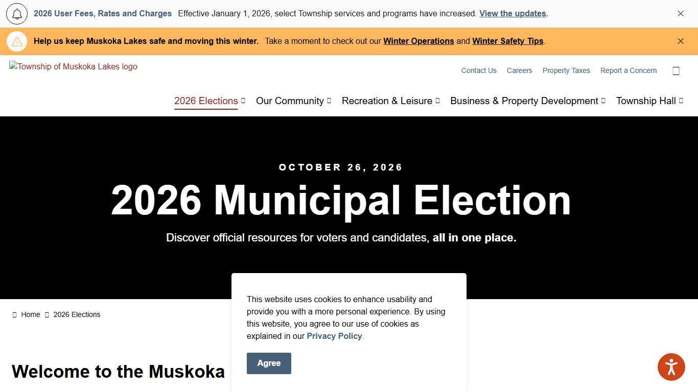 2026 Elections Township of Muskoka Lakes